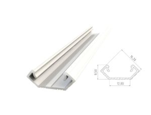 Narożny profil LED biały lakier 3030mm AL12-GLC1-LW-3000 GLALU