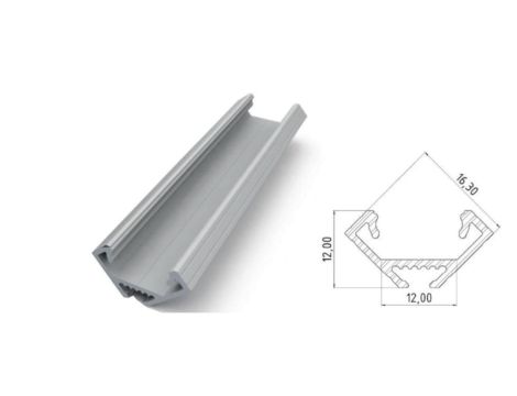 Narożny profil LED surowy 1000mm AL12-GLC2-RW-1000 GLALU
