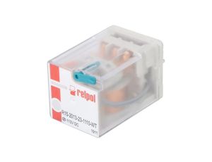 Przekaźnik: elektromagnetyczny 3PDT Ucewki: 110VDC 10A/250VAC R15-2013-23-1110-WT