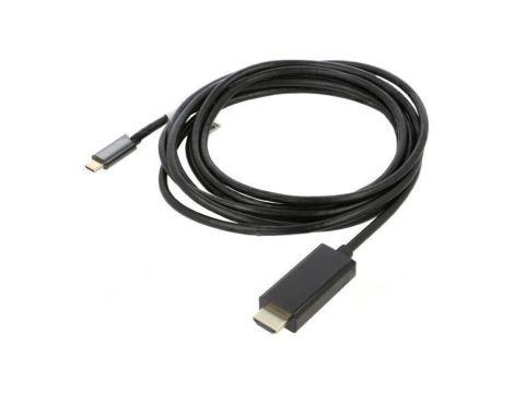 Adapter USB 3.2 HDMI wtyk,USB C wtyk złocony 3m czarny 32AWG CA-CMHD-10CU-0030-BK