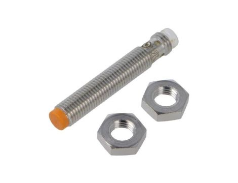 Czujnik Indukcyjny Obudowa: M8 Zabudowany (flush) Zasięg: 4mm Wyjście: 1xPNP(NO) Złącze: M8 Zasilanie: 10-30VDC IP67 Zwiększony