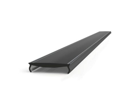 Klosz do profilu LED serii AL12 GLALU AL12-COV-BL-PC-2020 czarny poliwęglan 2m