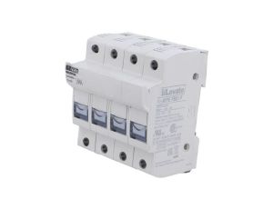 Podstawa bezpiecznikowa, 10x38mm, na szynę DIN, 32A, 690VAC FB01F3N