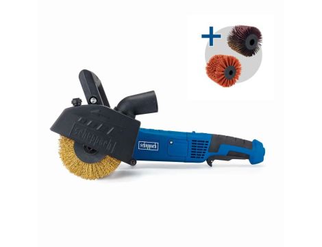 Szlifierka renowacyjna satyniarka 1300 W z zestawem szczotek MRS1300 Scheppach 5903819904