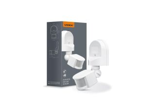 Czujnik Ruchu i Zmierzchu Światła Zewnętrzny 1200W Biały IP44 VL-SPW2W Videx