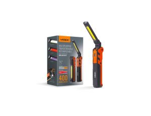 Latarka ręczna LED akumulatorowa 5W 400lm 5 trybów pracy UV Ściemnialna