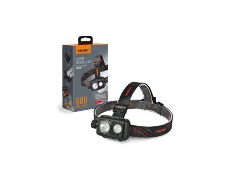 Latarka czołowa LED akumulatorowa 10W 600lm 8 Trybów USB-C IP55