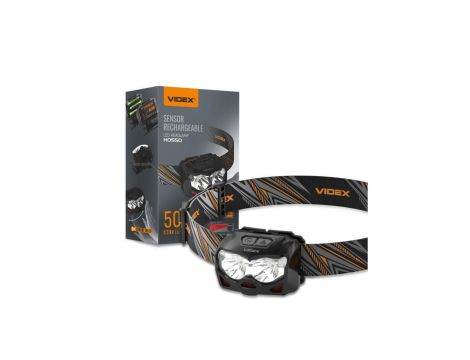 Latarka czołowa LED akumulatorowa 10W 500lm czujnik ruchu 6 Trybów USB-C IP65