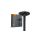 Lampa LED Solarna Uliczna Ogrodowa z Czujnikiem Ruchu 15W 1400lm 3000K-5000K CCT Czarna VL-GLSO-1254-S Videx