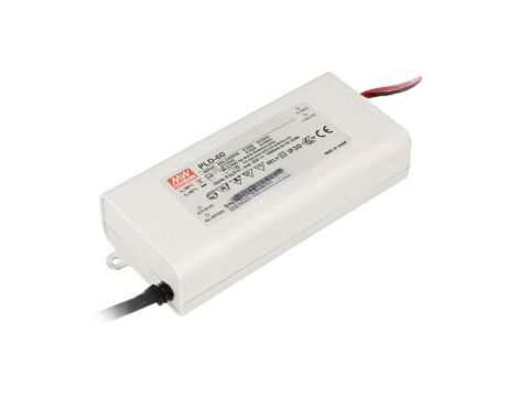 Zasilacz impulsowy DC, 60W, napięcie wyjściowe: 15...25 VDC, prąd wyjściowy: 2400 mA PLD-60-2400B
