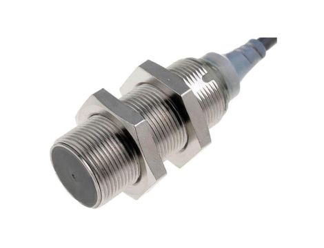 Czujnik indukcyjny, PNP/NO, 12...24VDC, przewody, M18, 0...8mm, IP67 E2A-S18KS08-WP-B1 2M