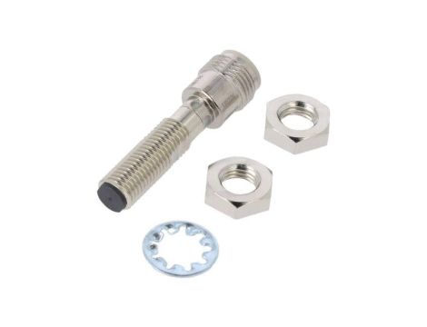Czujnik indukcyjny, PNP/NO, zabudowany, 50mA, 10...30VDC, M12 męski, M8, 0...4mm, IP67 E2E-X4B1T8-M1