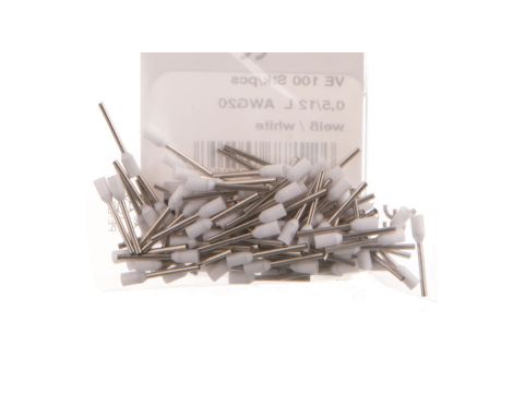 Tulejki izolowane na rolce 0,5mm2 białe 4050.737 /1000szt./