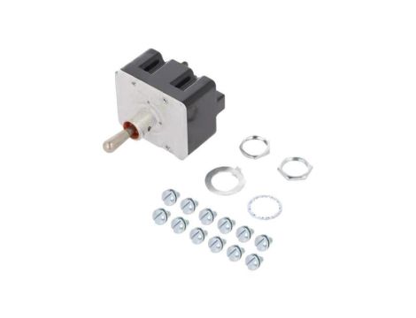Przełącznik dźwigniowy, okrągła, z konfiguracją styków 4PDT, 15A/125VAC, IP67, 4TL1-1