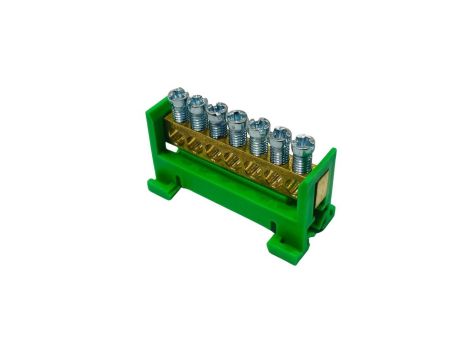 Listwa zaciskowa uziemiająca PE7 zielony 7x16mm MAD0007G33