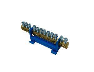 Listwa zaciskowa neutralna N12 kolor niebieski 12x16mm MAD0012N33