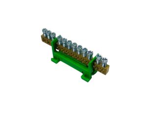 Listwa zaciskowa uziemiająca PE12 kolor zielony 12x16mm MAD0012G33