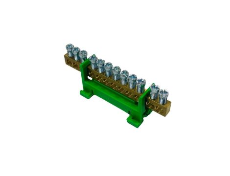 Listwa zaciskowa uziemiająca PE12 kolor zielony 12x16mm MAD0012G33