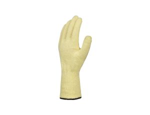 Rękawice dziane na zewnątrz włókno kevlar wewnątrz bawełna ściągacz w nadgarstku 10 cm kolor żółty rozmiar 9 MAIN KPG1009
