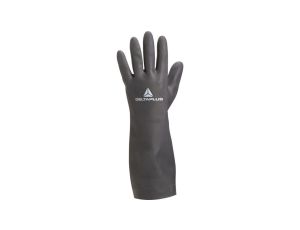 Rękawice z neoprenu flokowane dł. 38 cm gr. 075 mm kolor czarny rozmiar 8/9 MAIN VE510NO08