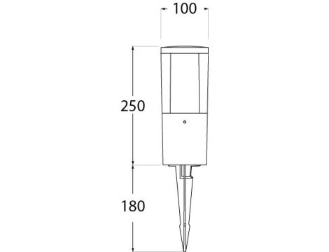 Oprawa ogrodowa CARLO SPIKE DECO Fumagalli GU10 LED CCT 2,9W SET 4000/2700K IP55 230V czarny / tworzywo sztuczne - 3
