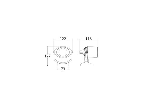 Reflektor ogrodowy MINITOMMY EL SPIKE FROSTED Fumagalli GU10 LED CCT 4,8W  SET IP66 230V czarny / tworzywo sztuczne - 4