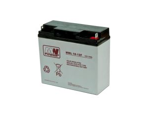 Akumulator 18Ah 12V AGM konektor T3 MWL 18-12F MW Power CCTV, UPS, Telekomunikacja