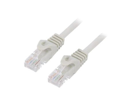 Patch cord U/UTP, Cat 6, RJ45 wtyk z obu stron, linka, CCA, 0,5m PP6U-0.5M