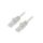 Patch cord U/UTP, Cat 6, RJ45 wtyk z obu stron, linka, CCA, 0,5m PP6U-0.5M