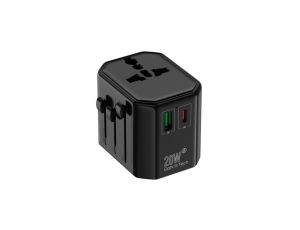 Uniwersalny adapter sieciowy (EU, UK, US, AU), szybkie ładowanie PD20W+QC AD-2/EU/UNI/20W