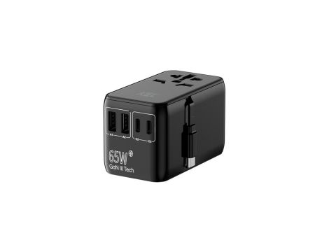 Uniwersalny adapter sieciowy (EU, UK, US, AU), szybkie ładowanie PD65W+QC AD-4/EU/UNI/65W