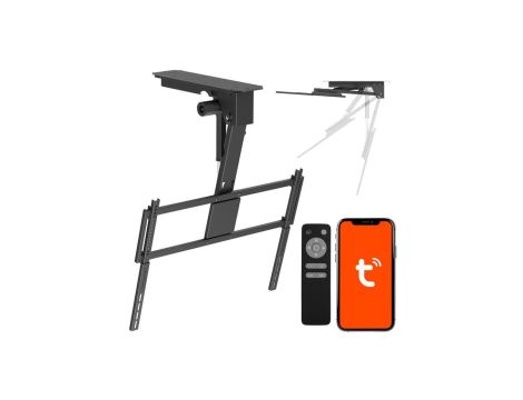 Uchwyt elektryczny do TV Maclean, sufitowy, obsługa Tuya, max. VESA 800x400, dla TV 43-86, max. 55kg, MC-176 T