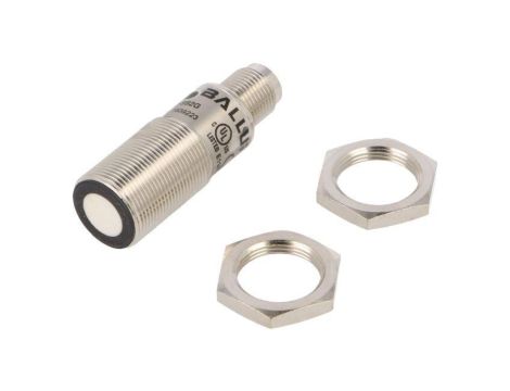 Czujnik ultradźwiękowy, prosty, z konfiguracją wyjścia analogowe 4-20mA, max. 0,2A, M12 męski, IP67, BUS M18M1-XB-12/100-S92G