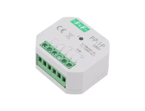 Przekaźnik instalacyjny, monostabilny, montaż: w puszce instalacyjnej, IP20, -25...50C, PP-1P-230V