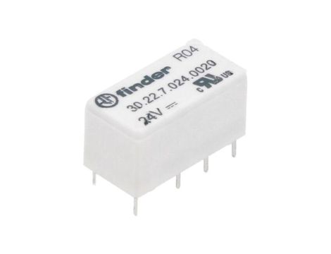 Przekaźnik elektromagnetyczny, DPDT, Ucewki: 24VDC, 2A/125VAC 30.22.7.024.0020