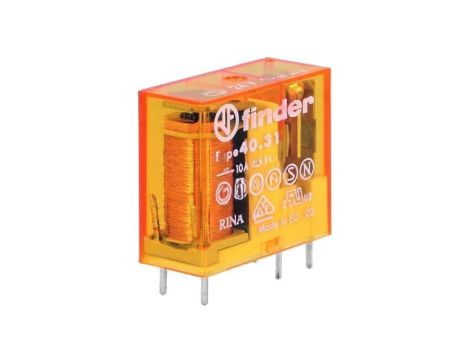 Przekaźnik elektromagnetyczny, SPDT, Ucewki: 24VAC, 10A/250VAC 40.31.8.024.0000
