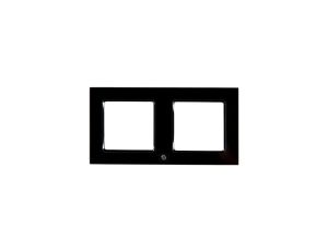 Shelly Frame for Wall Switch Black 2-krotna - ramka montażowa do włączników ściennych