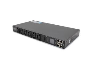 Listwa zasilająca SMART PDU 1U, gniazdo zasilające IEC320 C20 16A/250V, gniazda 12x C13, 16A DN-DP-H1-12C13