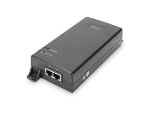 Zasilacz/Adapter PoE+ 802.3at aktywny max. 55V 60W 10/100/1000Mbps DN-95104
