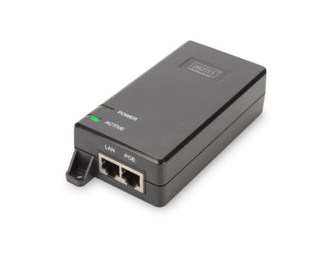 Zasilacz/Adapter PoE+ 802.3at aktywny max. 55V 30W 10/100/1000Mbps DN-95103-2