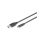 Kabel USB A/USB C M/M czarny 1m USB 3.1 Gen.1 SuperSpeed 5Gbps AK-300136-010-S