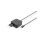 Ładowarka sieciowa zasilacz 1x USB-C PD 3.0 max. 65W zintegrowany kabel 1,2m czarna DA-10071