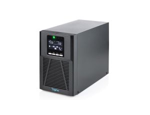 Zasilacz awaryjny UPS Online Tower 19 LCD 1000VA/1000W 2x12V/9Ah 4xC13 1xC14 USB RS232 RJ45 GŁ.293mm DN-170130