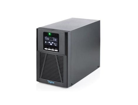 Zasilacz awaryjny UPS Online Tower 19 LCD 1000VA/1000W 2x12V/9Ah 4xC13 1xC14 USB RS232 RJ45 GŁ.293mm DN-170130