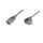 Kabel Schuko kątowy/IEC C13 M/Ż czarny 2,5m zasilający AK-440100-025-S