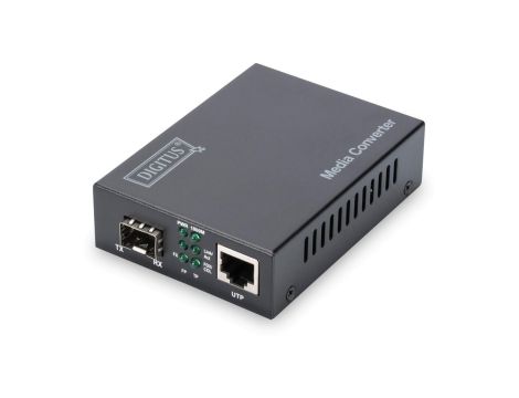 Media konwerter RJ45 10/100/1000Base-T na SFP 1000Base-SX/LX (bez modułu SFP) DN-82130