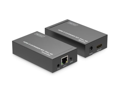 Przedłużacz/Extender HDMI 1080p 60Hz 120m po skrętce kat.6 HDCP 1.3 IR (zestaw) DS-55517