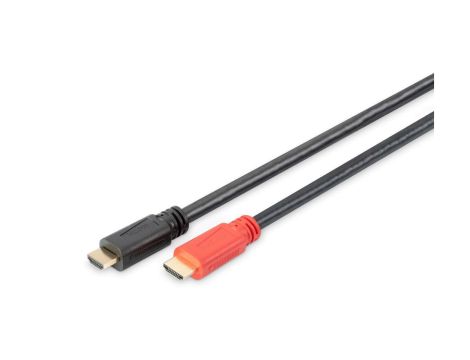 Kabel połączeniowy ze wzmacniaczem HDMI 1.4 High Speed Ethernet 4K30Hz UHD HDMI A/HDMI A M/M 10m AK-330118-100-S