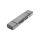 Czytnik kart 3-portowy USB Typ C/ USB 3.0 SuperSpeed SD Micro SD HQ aluminium szary DA-70886
