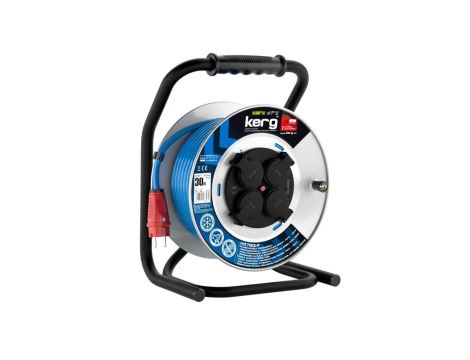 Przedł.BĘBNOWY KERG 3G2.5 30M NIEBIESKI H07BQF STANDARD TMPU stałe gniazda